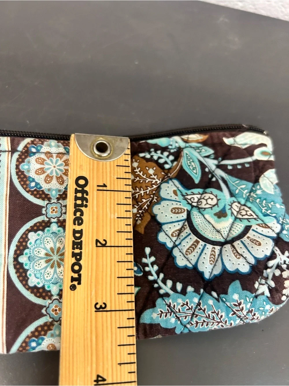 Vera Bradley Java Blue retired pattern cosmetic pouch set